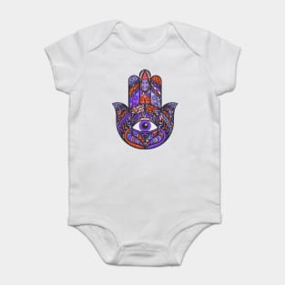 Hamsa Fatima Hand Baby Bodysuit